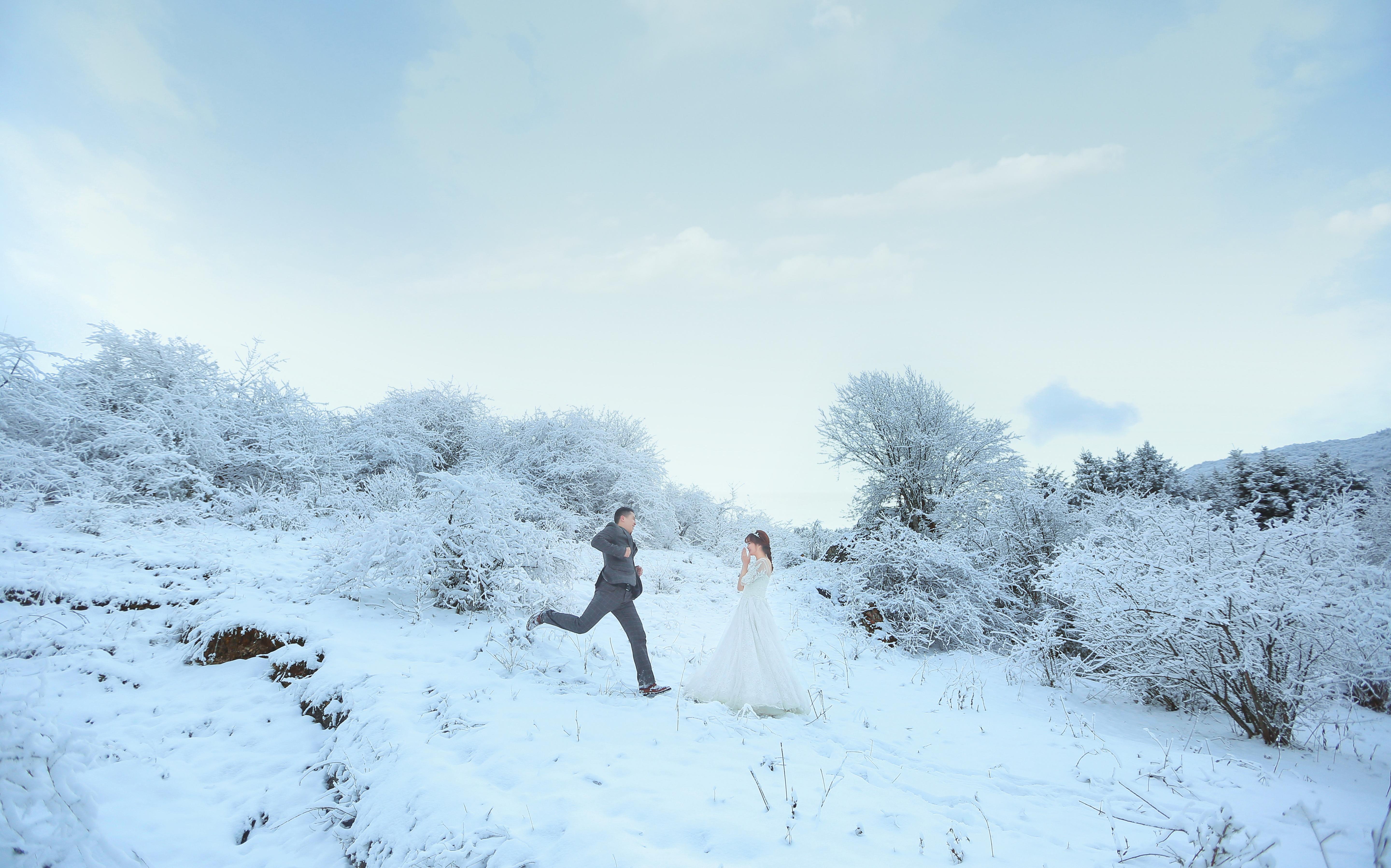 文艺纪实风 丨 纯净唯美雪景婚纱照
