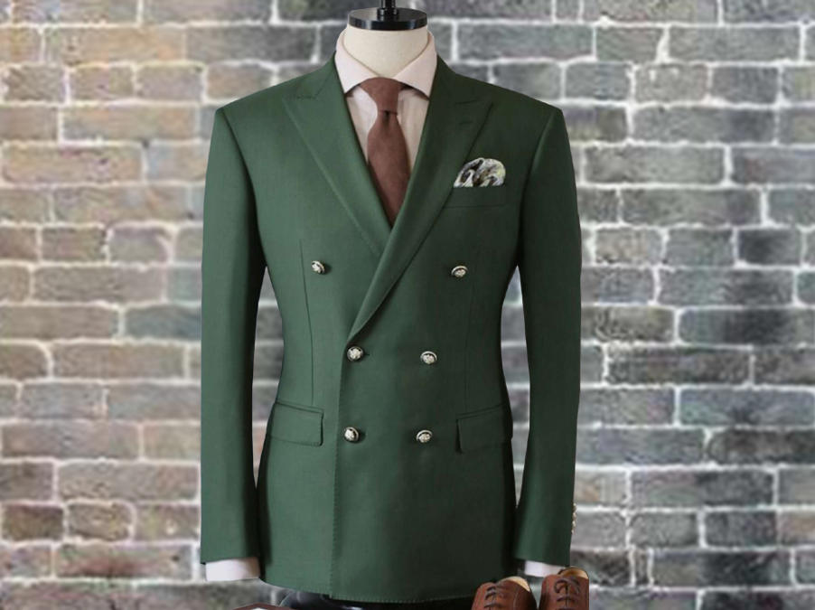 靓雪  意大利双排扣绅士西服套装