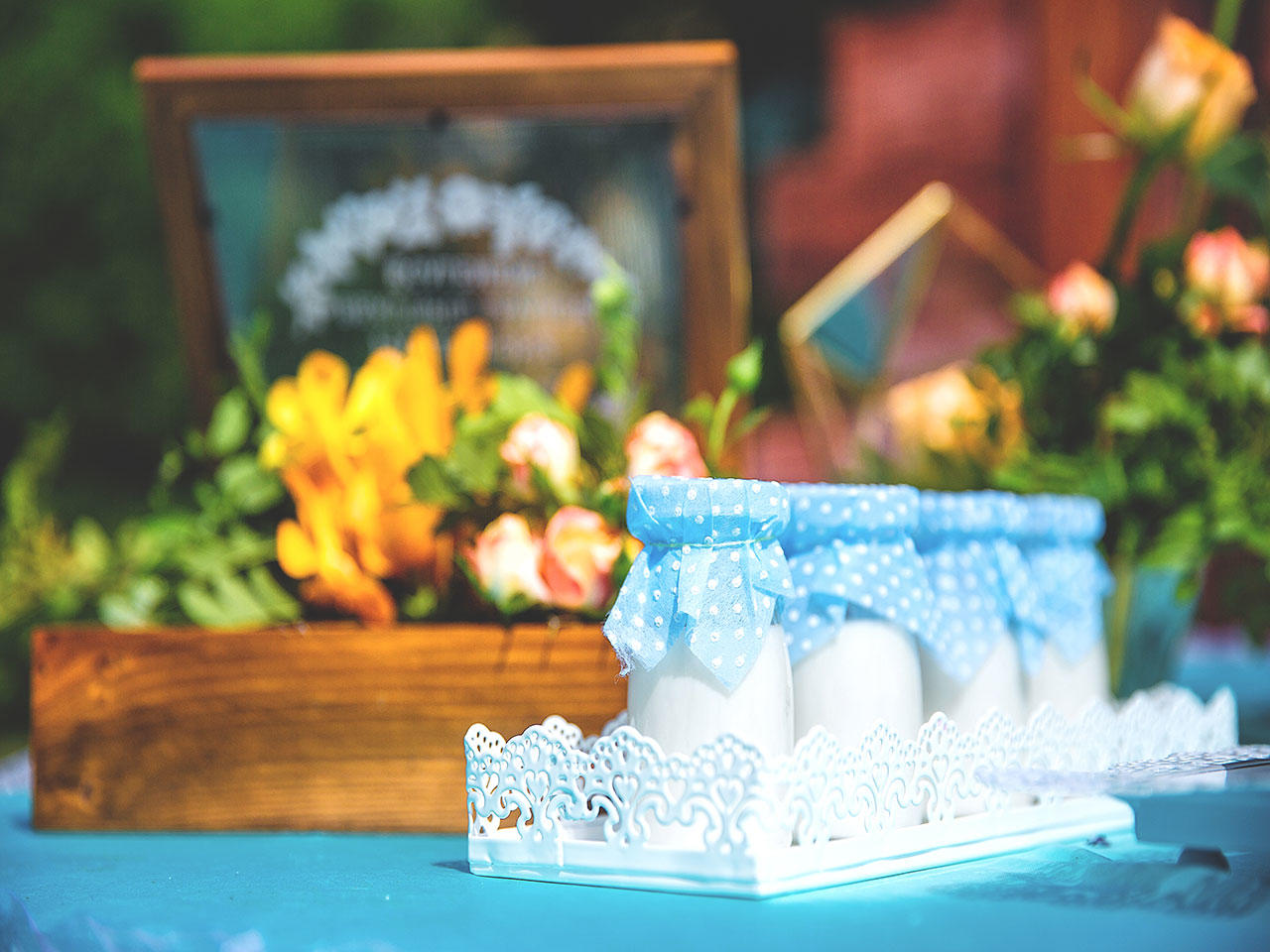 Tiffany蓝 |  室外婚礼甜品台