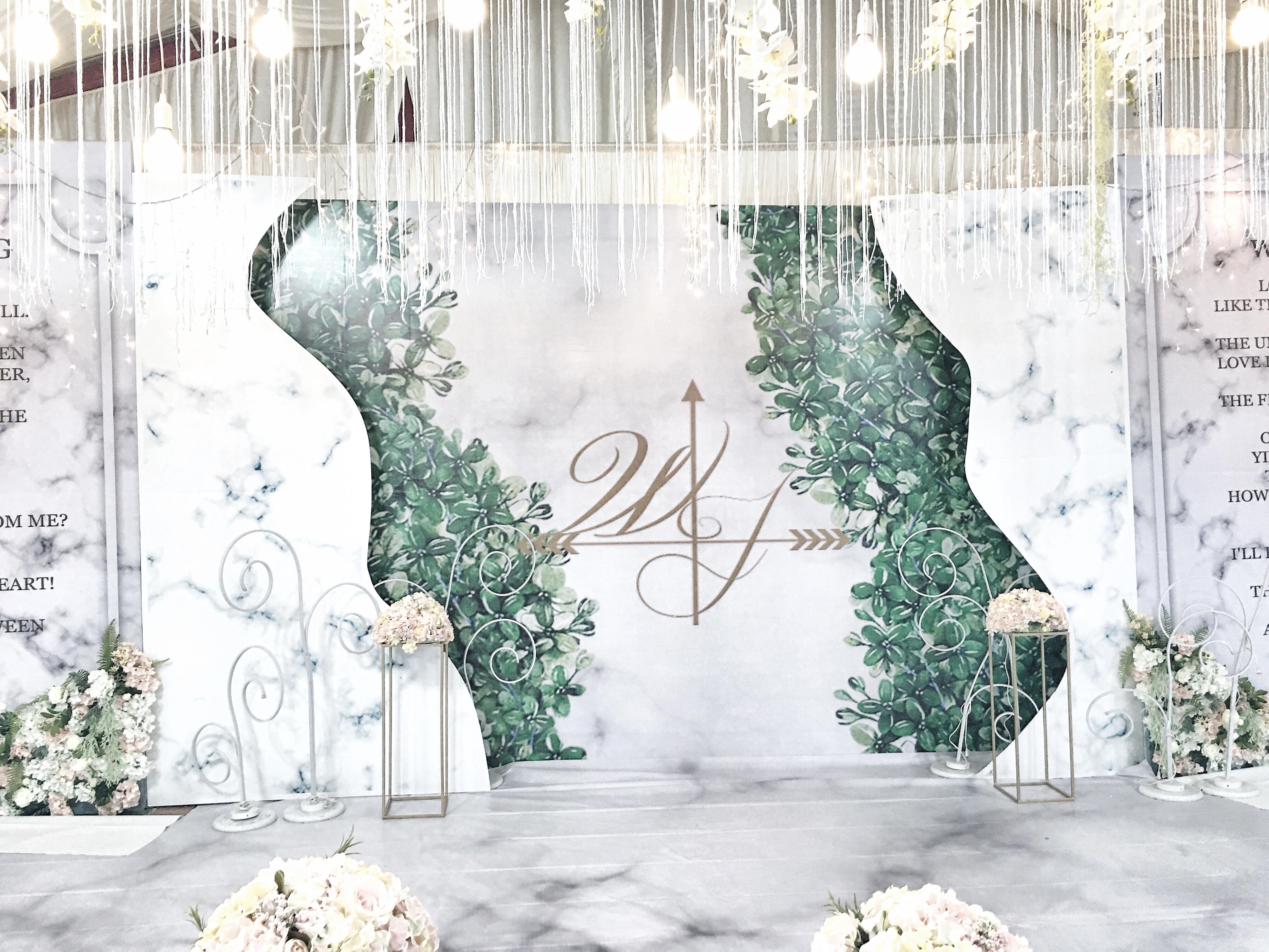 初品婚礼 | 白色大理石极简ins小清新婚礼