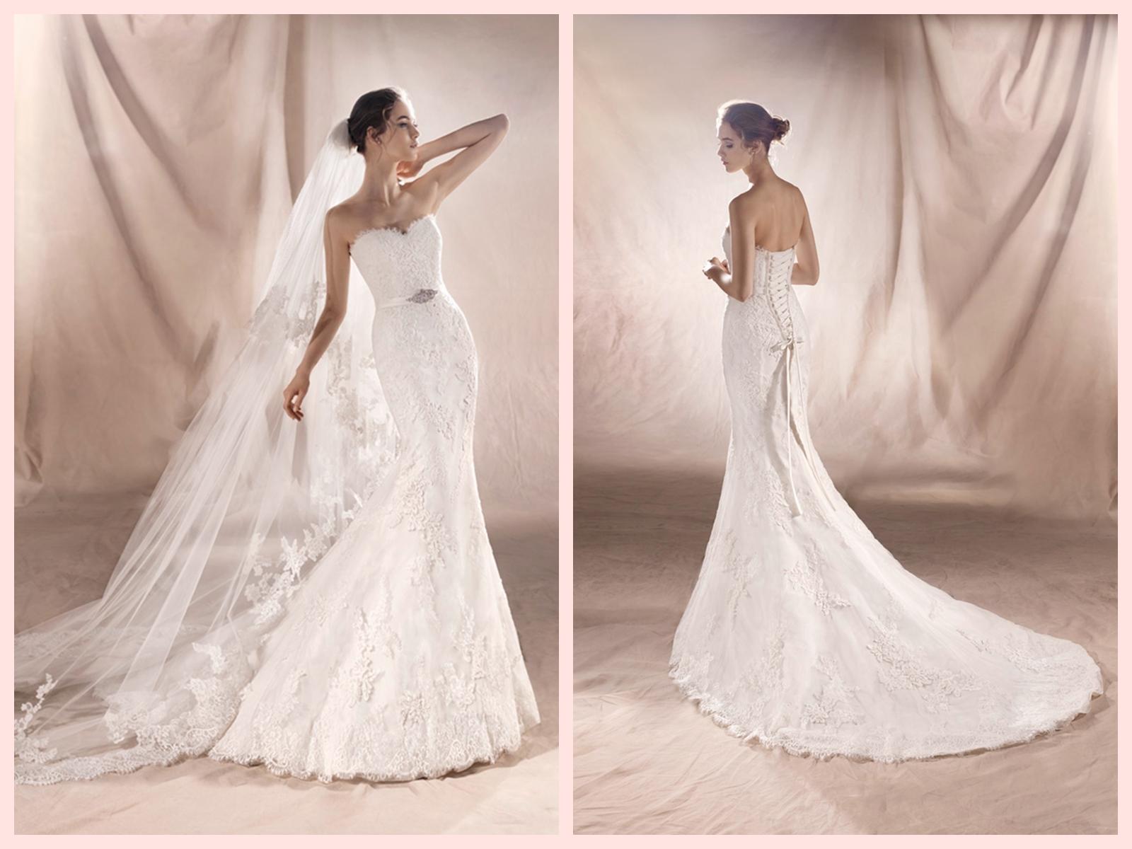 【PRONOVIAS】-SAVILA单租 拖尾婚纱