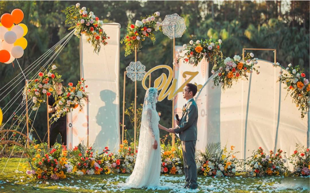 小预算一场超暖的户外婚礼