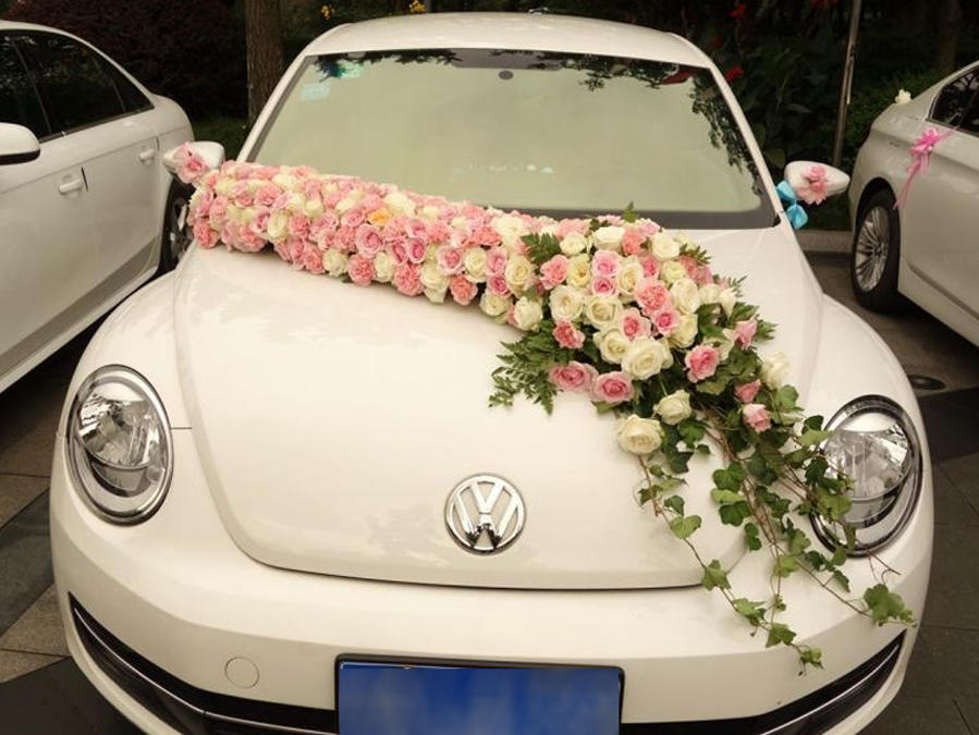尼斯海案婚禮純鮮花服務（車花豪華個性版）