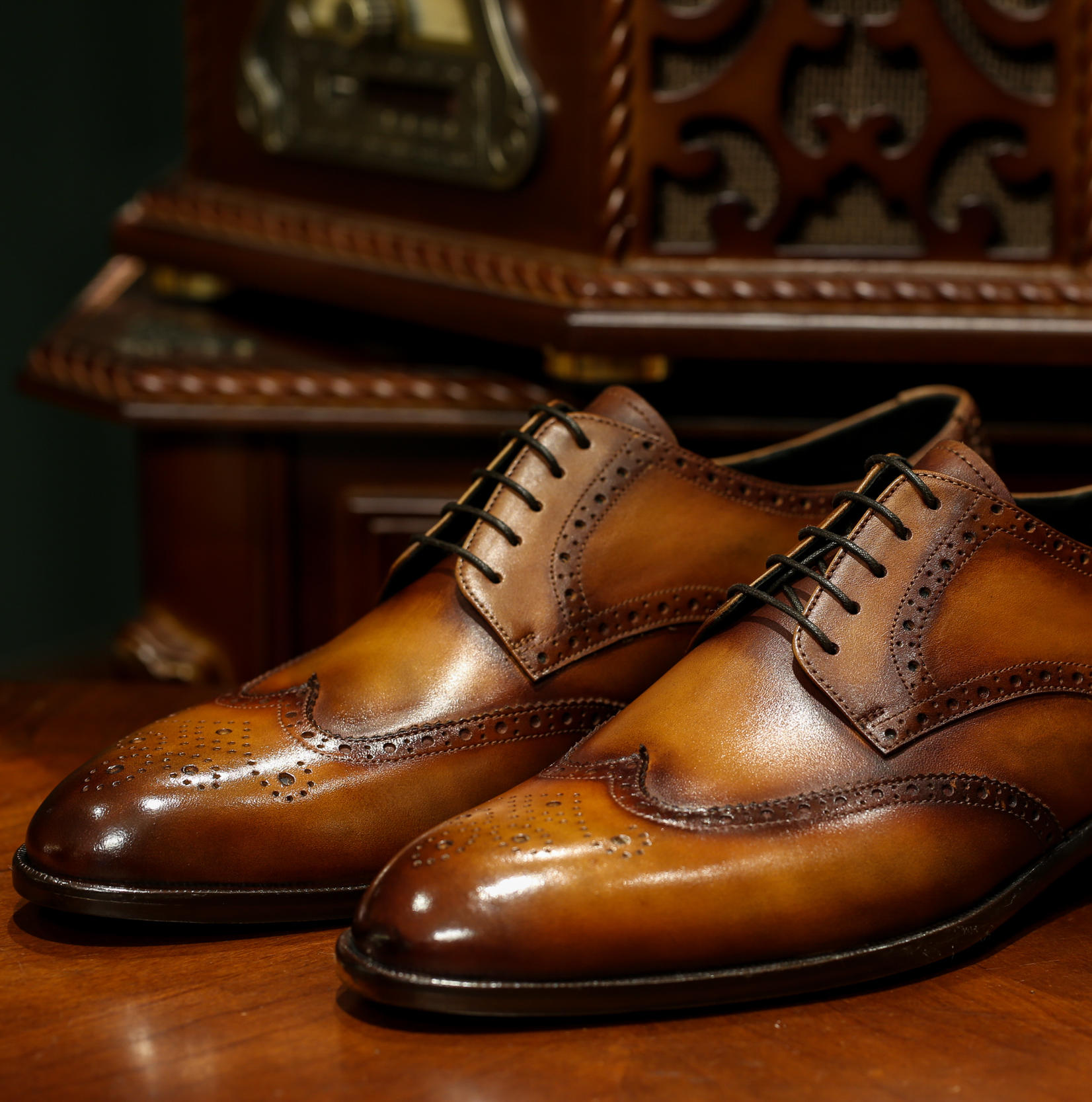 【渔牌鞋匠】欧洲法国小牛皮+意大利真皮大底