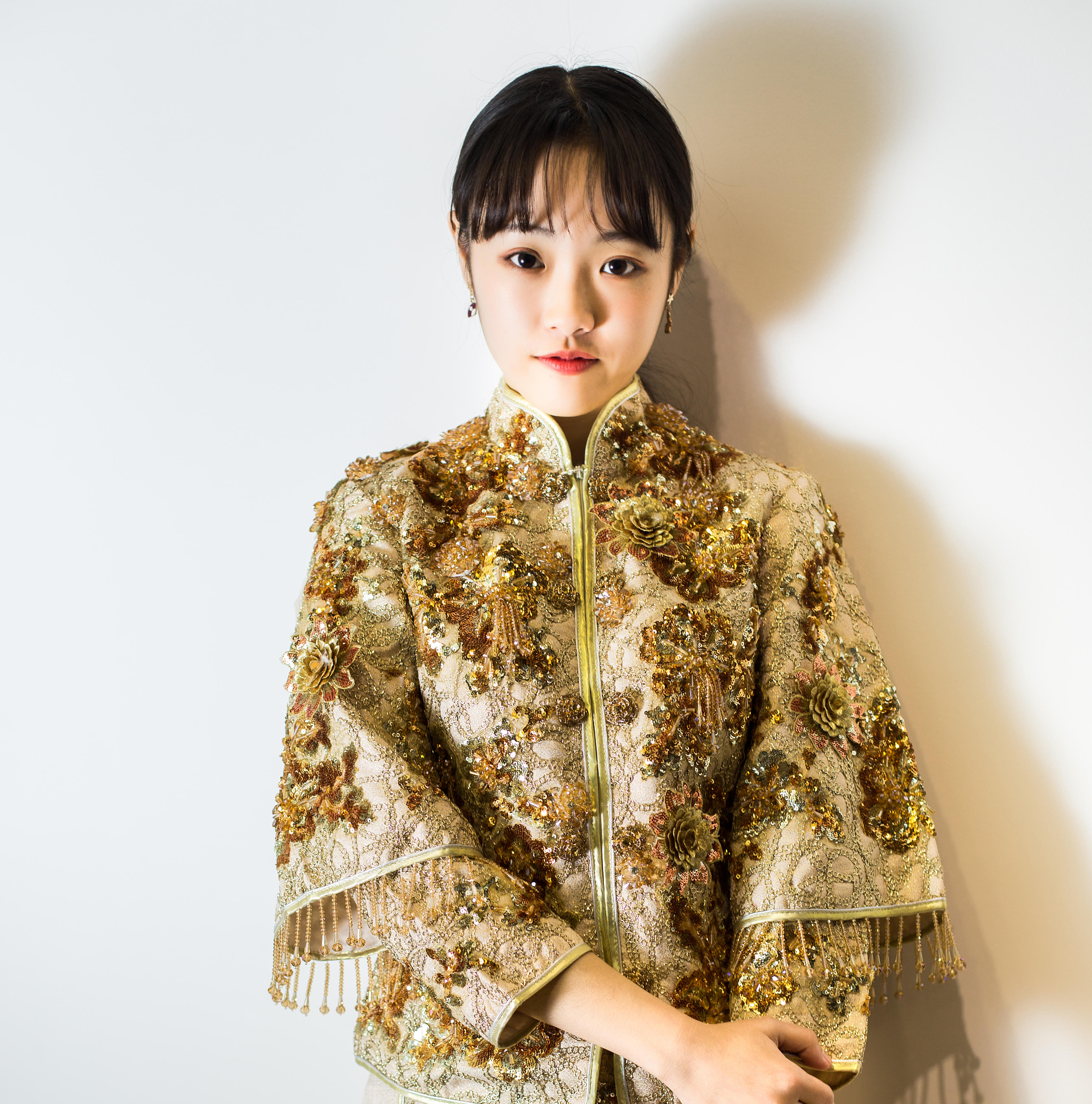 【致白中式】手袖龙凤褂秀禾服马来褂