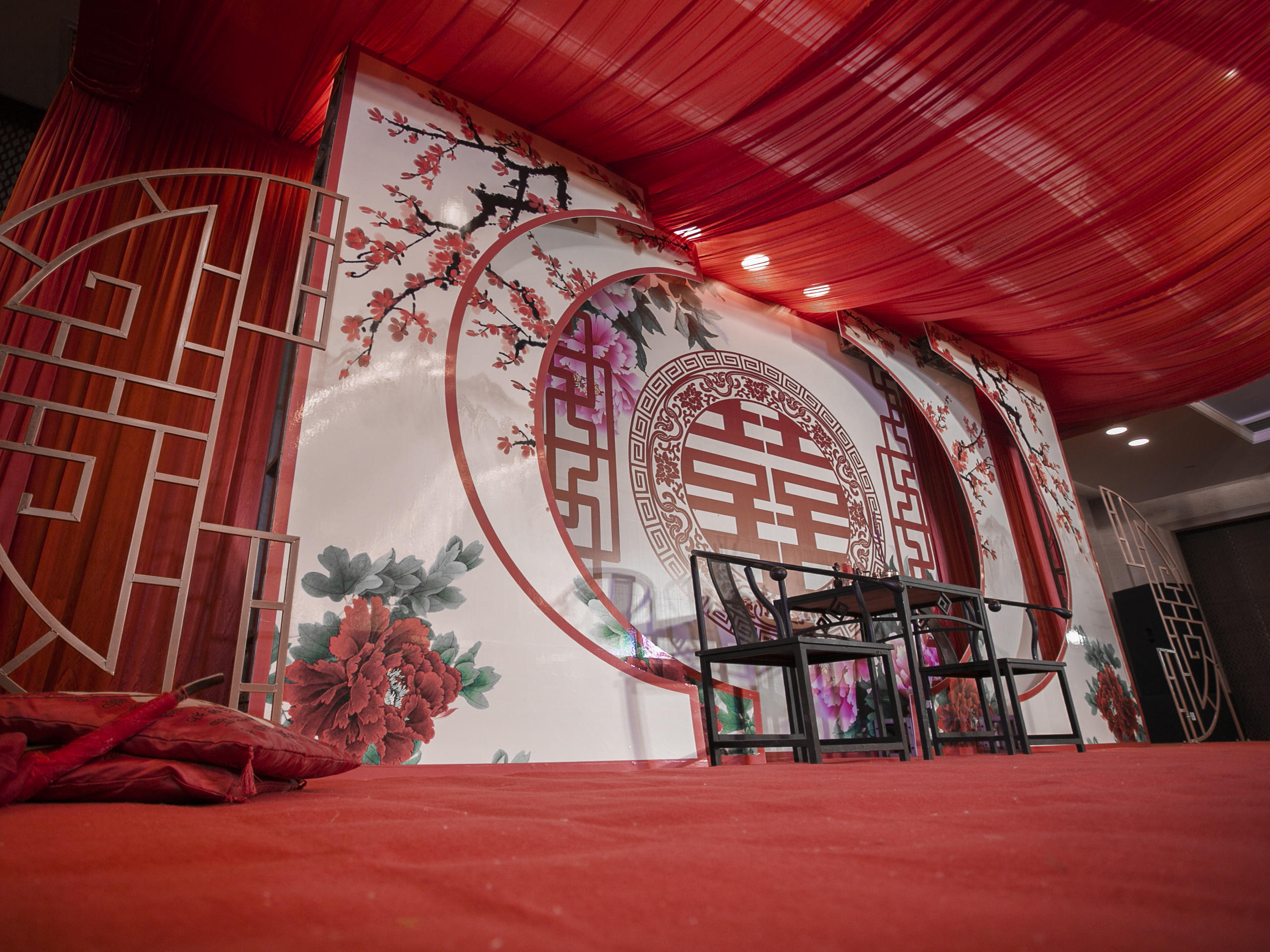 新中式婚礼 中式全套道具 四大金刚全包