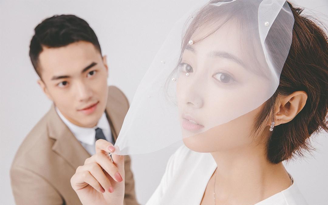 天真蓝 结婚登记照 民政局可用