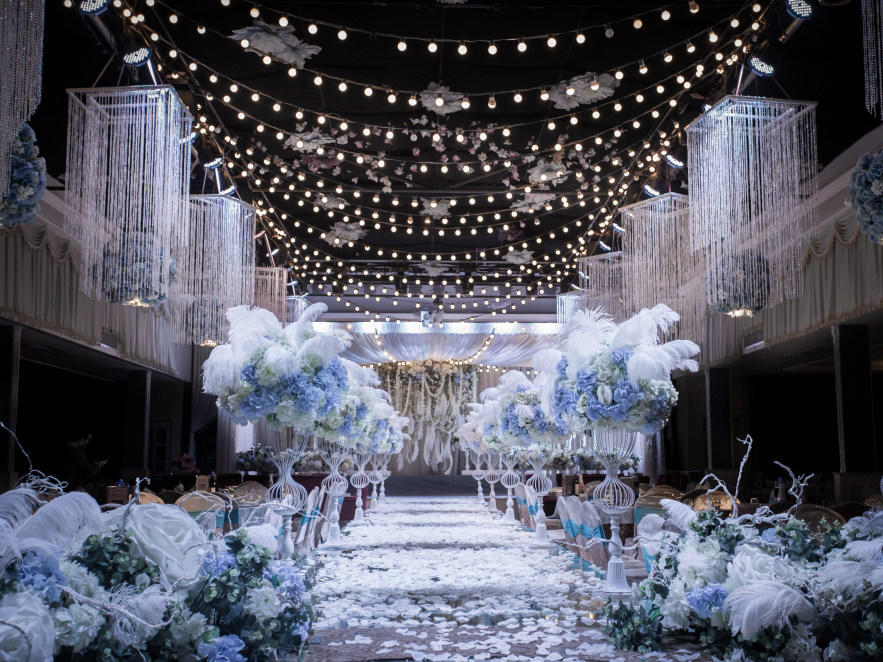 【山丹丹婚礼】套餐 清新淡雅蓝白色系婚礼