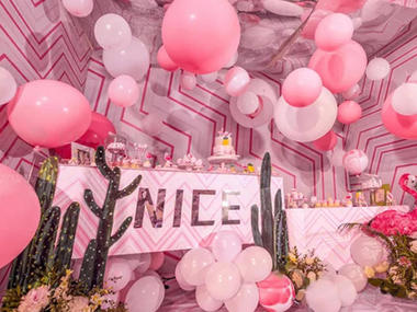 【诺时尚】粉色气球浪漫温馨唯美·暖暖 婚礼布置
