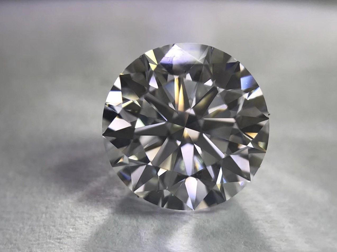 1.01克拉GIA裸钻H/SI2/3EX/N无奶