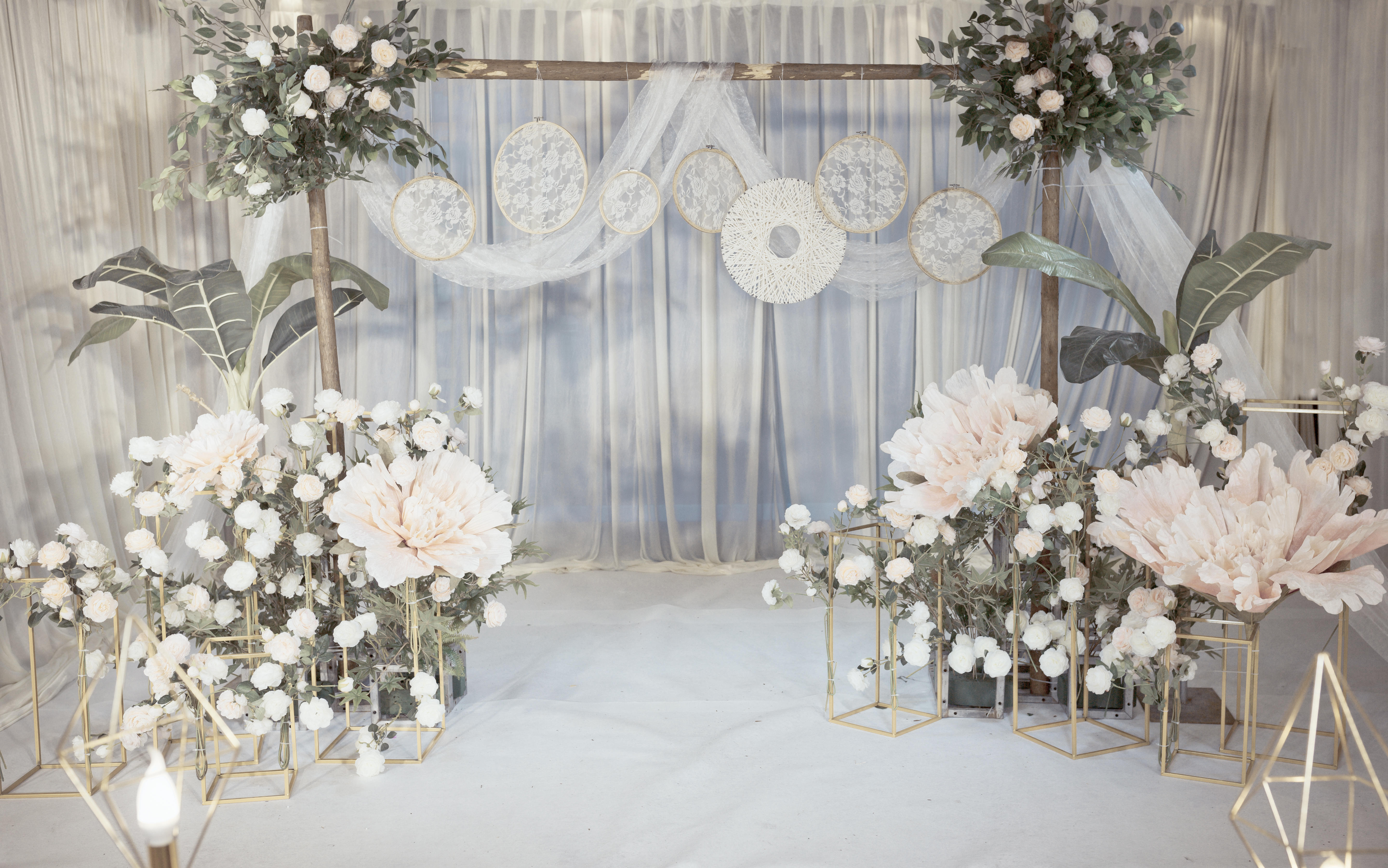  红绣球婚礼/小清新风格