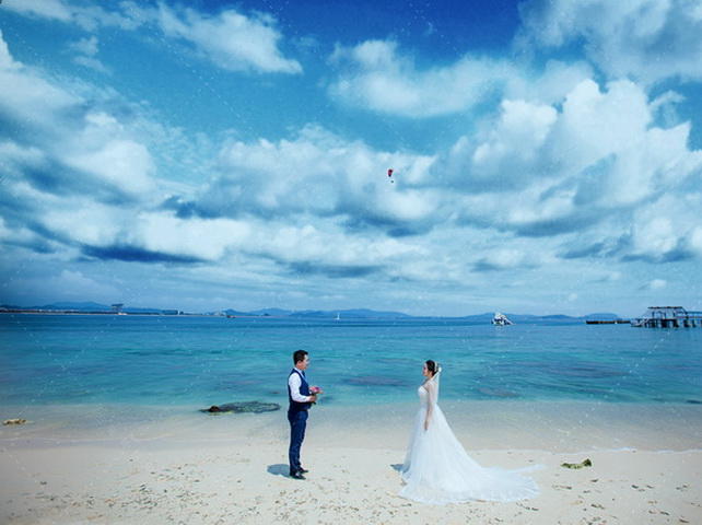 三亚贝拉印象婚纱摄影 蜈支洲岛（1天拍摄）