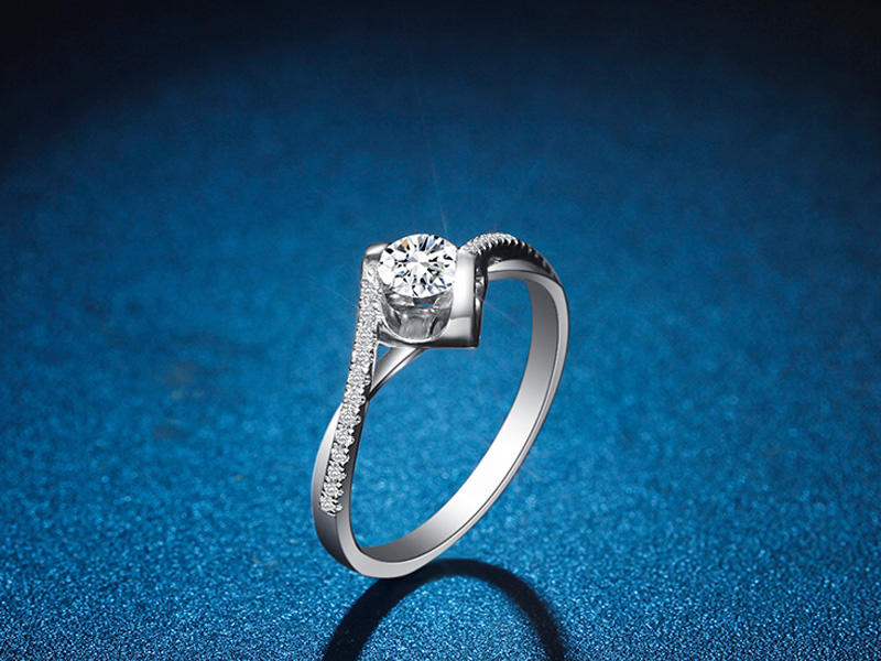 【SOYUK】群镶嵌30分求婚钻石女戒