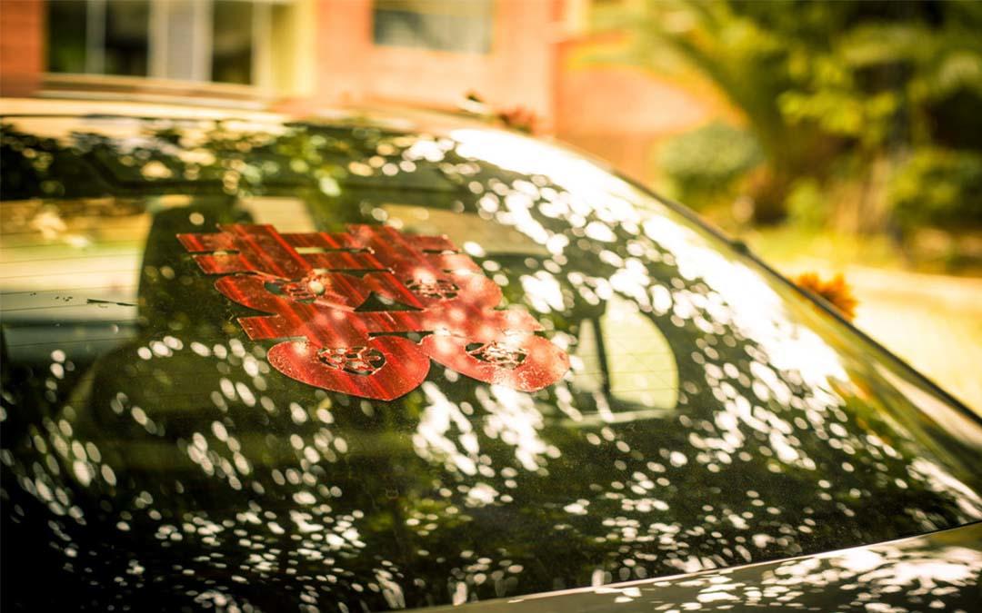 婚车/花车装饰布置/主婚车车头花布置（1088）