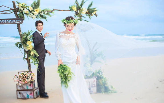 最爱婚纱摄影高性价比|深圳玫瑰海岸摄影基地