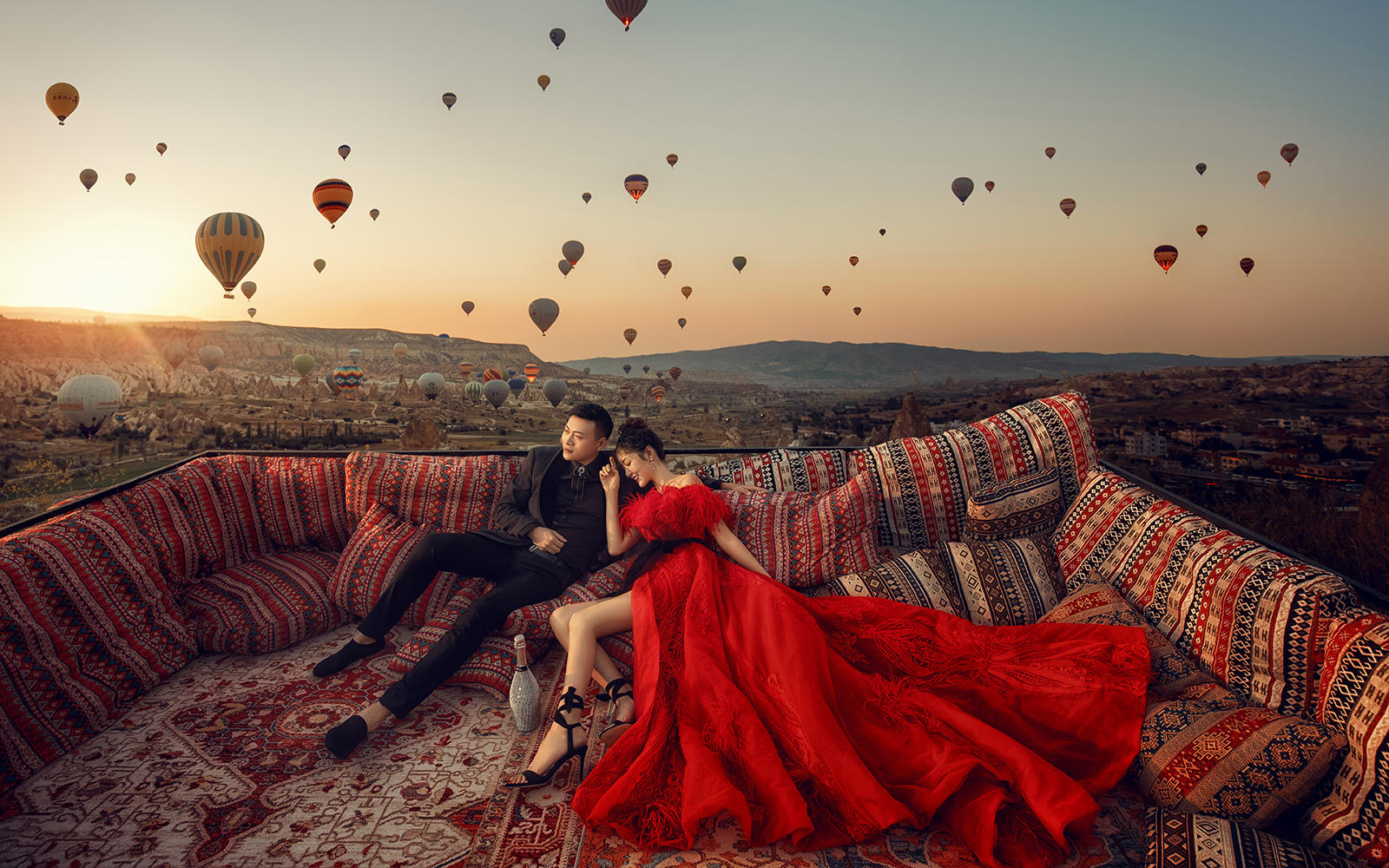在成都就可以拍摄到土耳其婚纱照/浪漫的旅拍风格