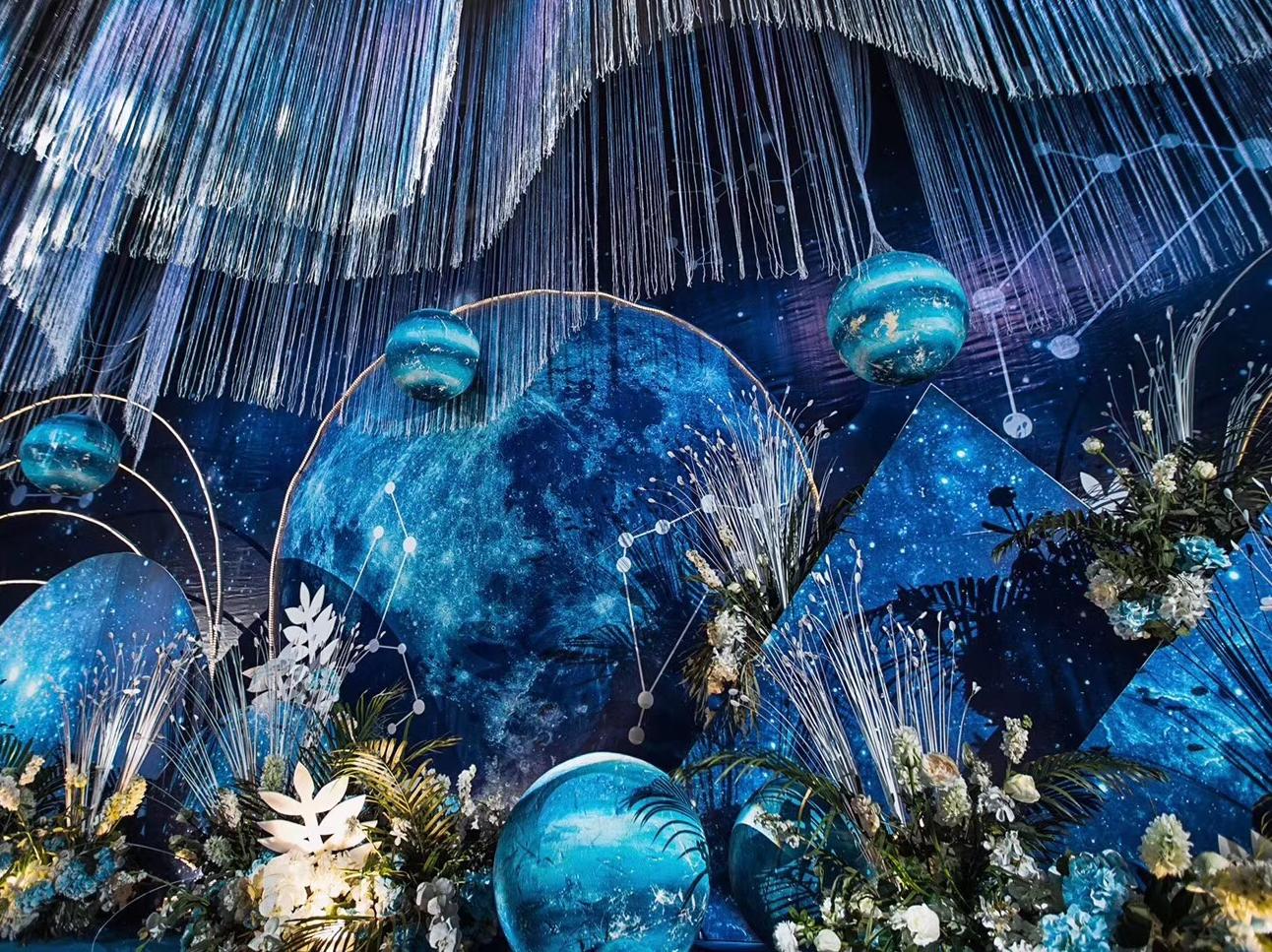 【巨匠婚礼】梦幻星空 水镜深蓝婚礼