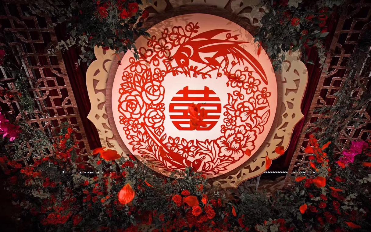 中国红元素新中式婚礼《囍》
