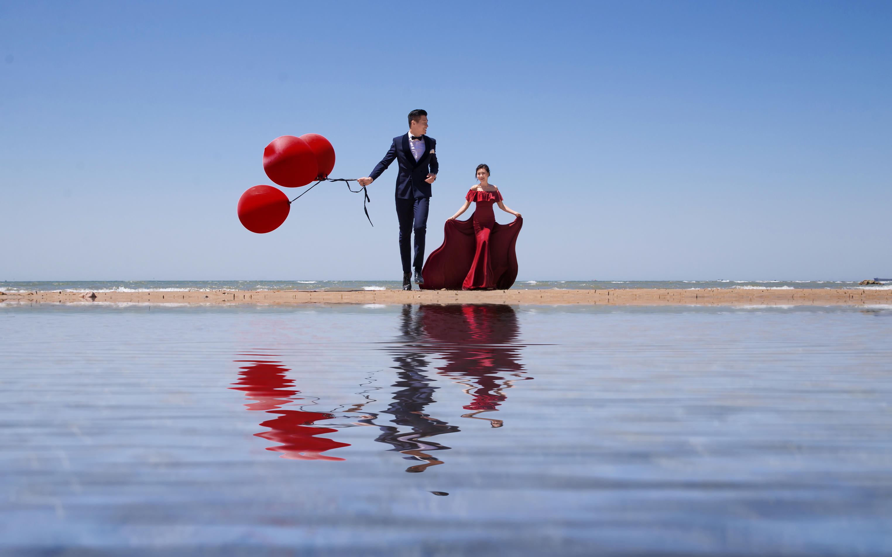 青岛旅拍海景、游艇、水下、教堂创意拍摄