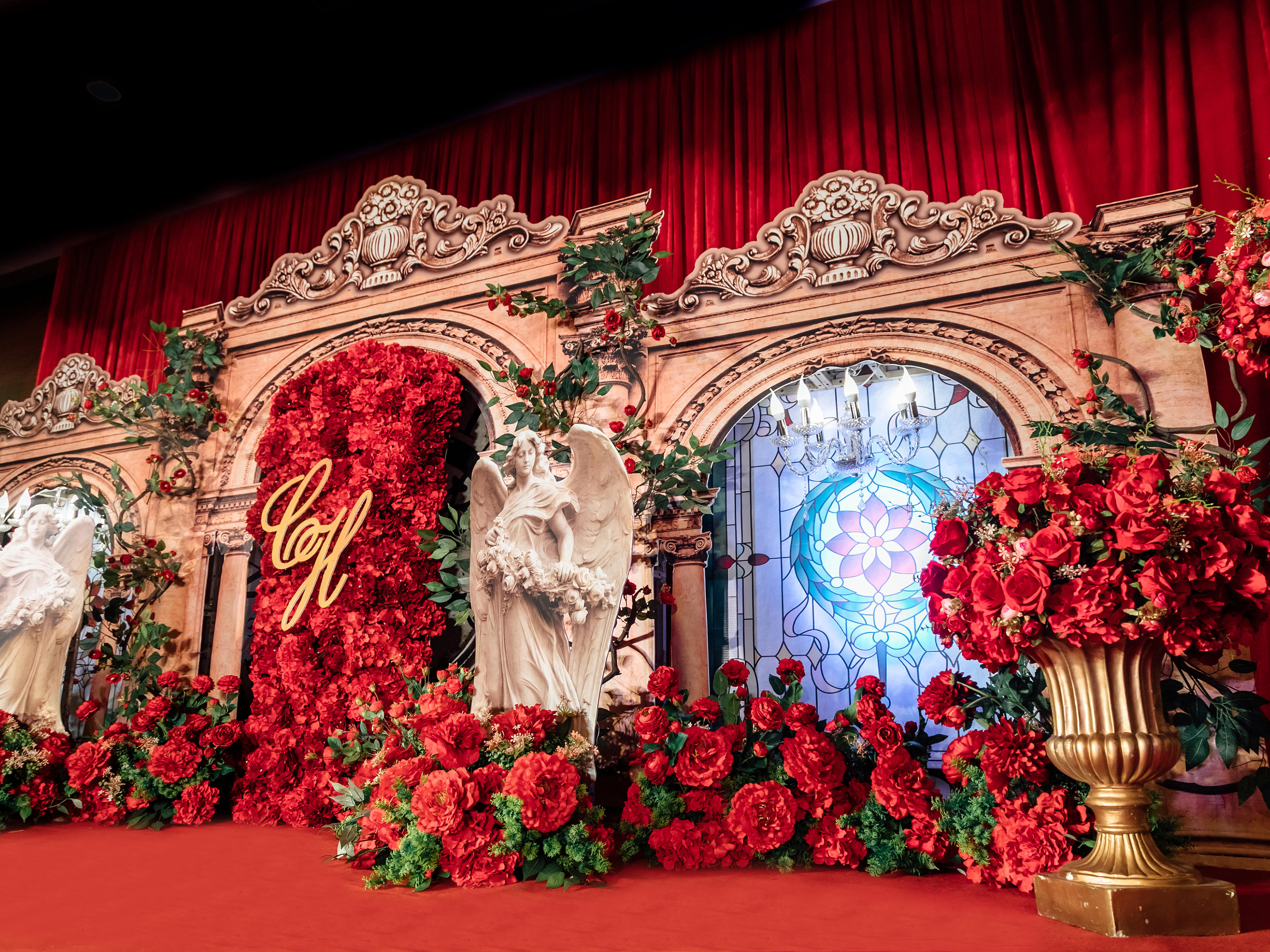 【红金复古欧式】好运来红金绚丽的闪耀光芒