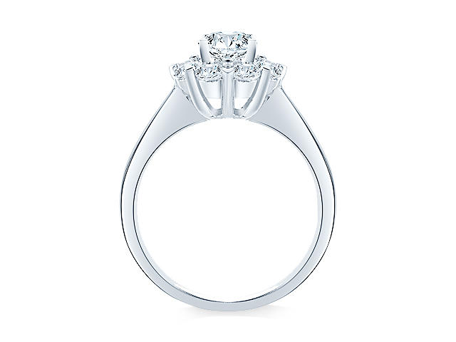 【爱当真·雪花款戒托·C04】星月相伴