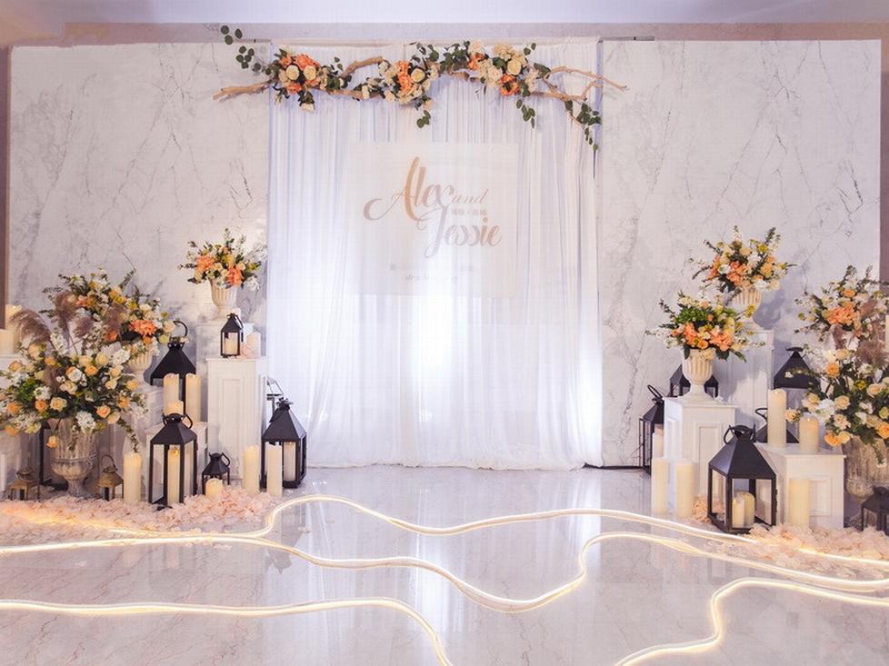 【皇家婚礼】特惠室内奢华红色系列婚礼