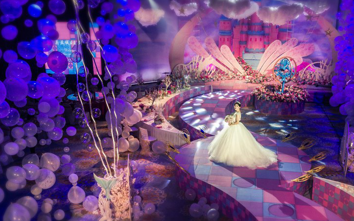 梦色骄人婚礼案例酒店布置图