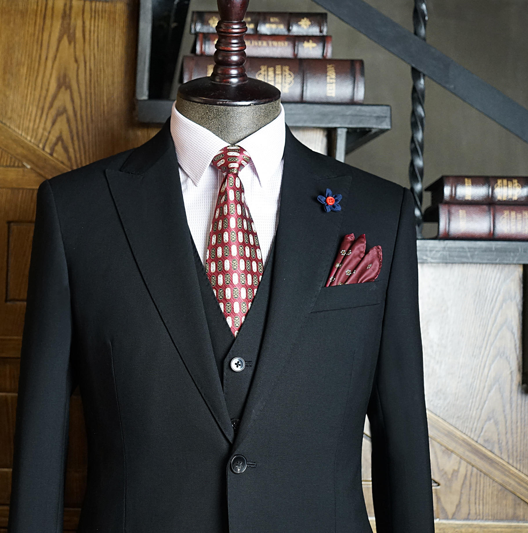 【深岚样衣】黑色神秘格调绅士套装西服