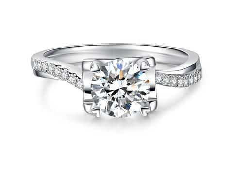 特际定制结婚钻石钻戒女婚戒30分定制款-永垂