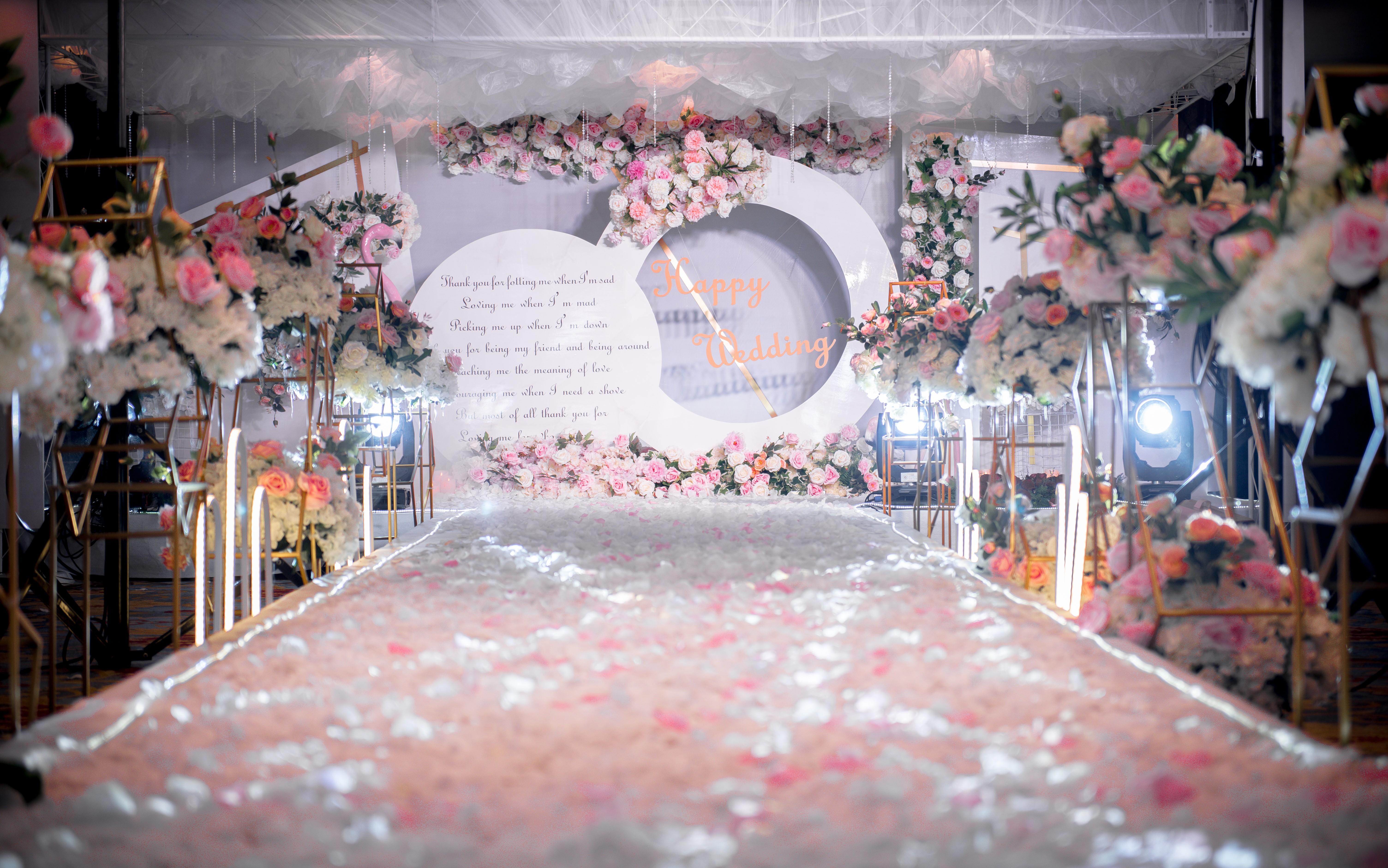 【玛芮婚礼】+森系婚礼+纯布场