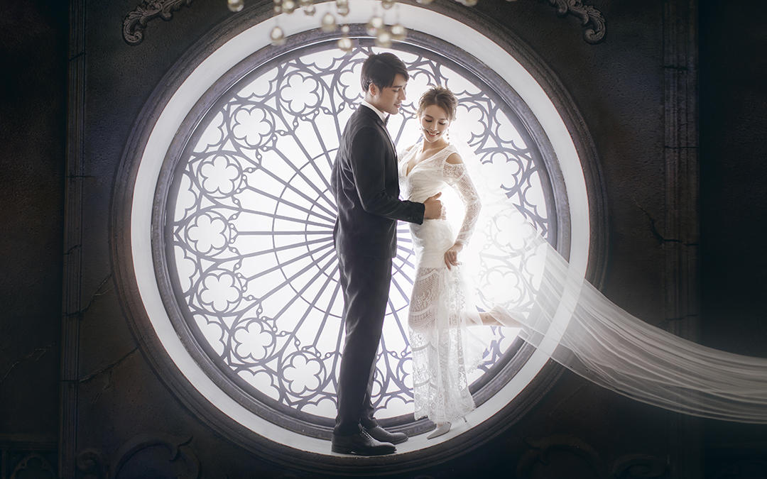 【铭视觉】全程四对一贴心服务+送全新婚纱1套