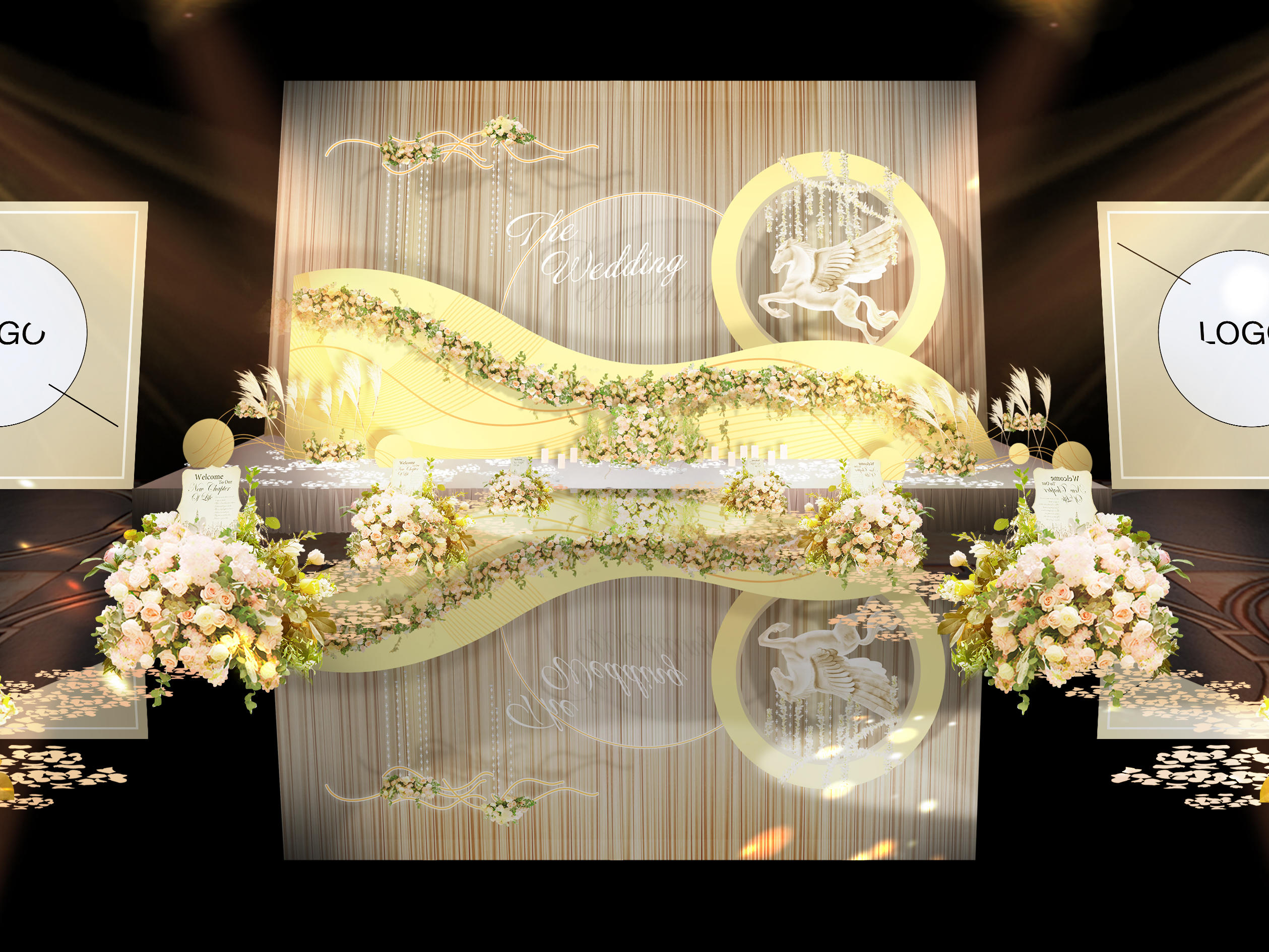 【悅享花嫁】小預(yù)算婚禮營(yíng)造大場(chǎng)面效果淺香檳色系