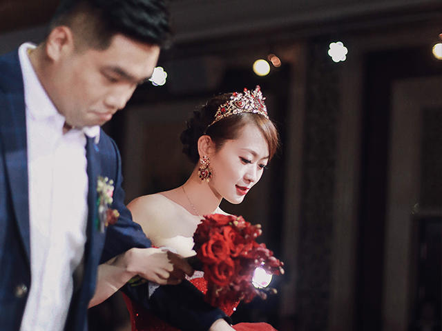 ALICE国际新娘馆婚礼答谢妆，到店化妆