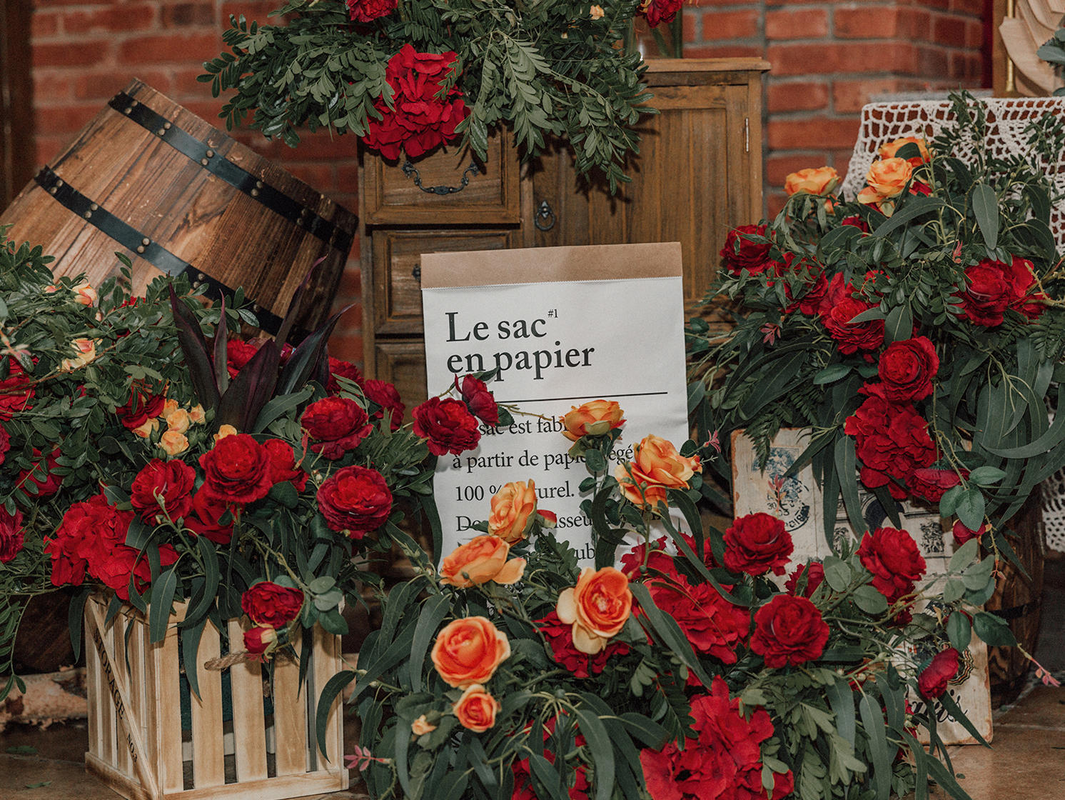 【木薇婚礼】红色复古个性婚礼