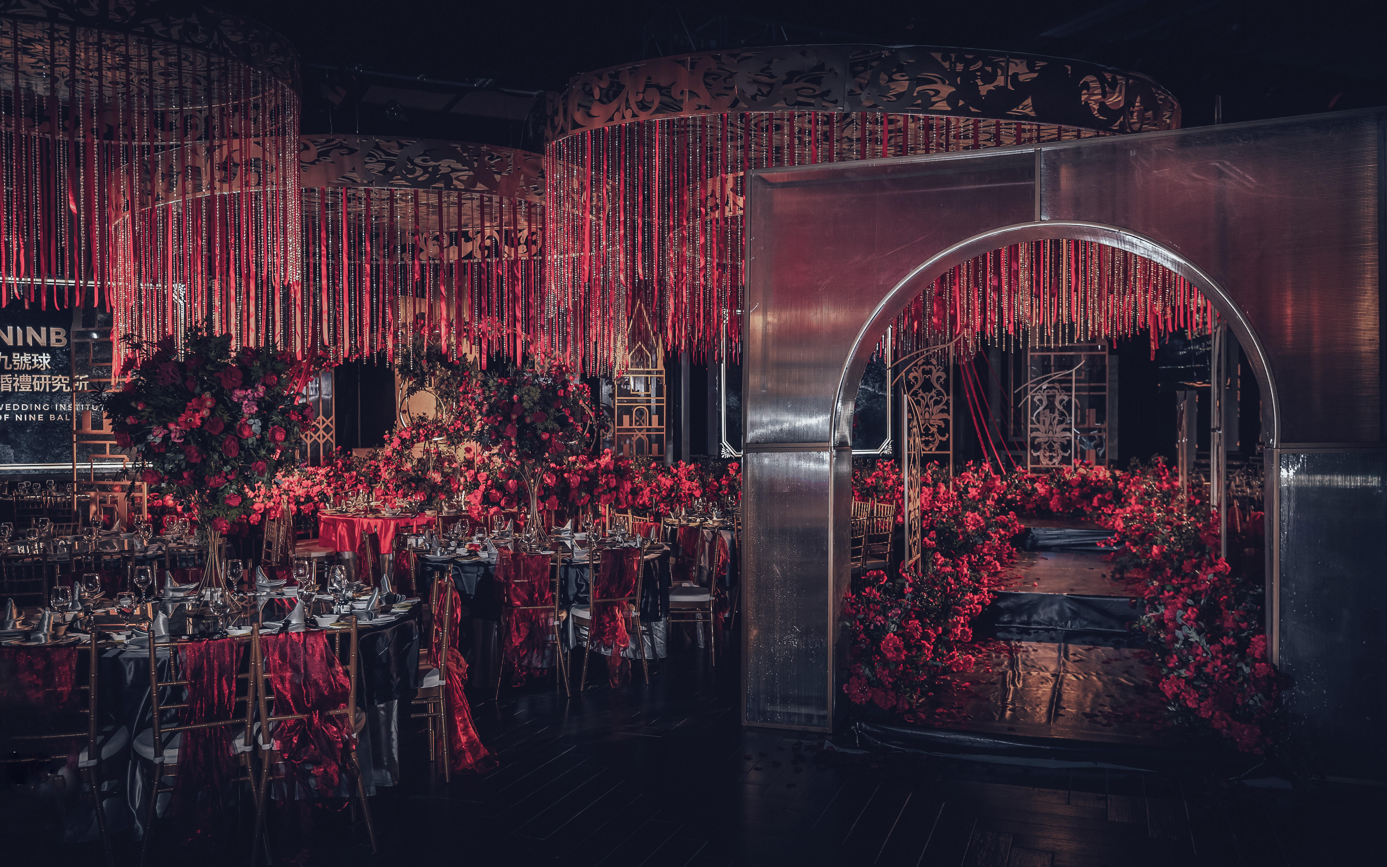  【九號球婚礼】英伦元素的红金婚礼