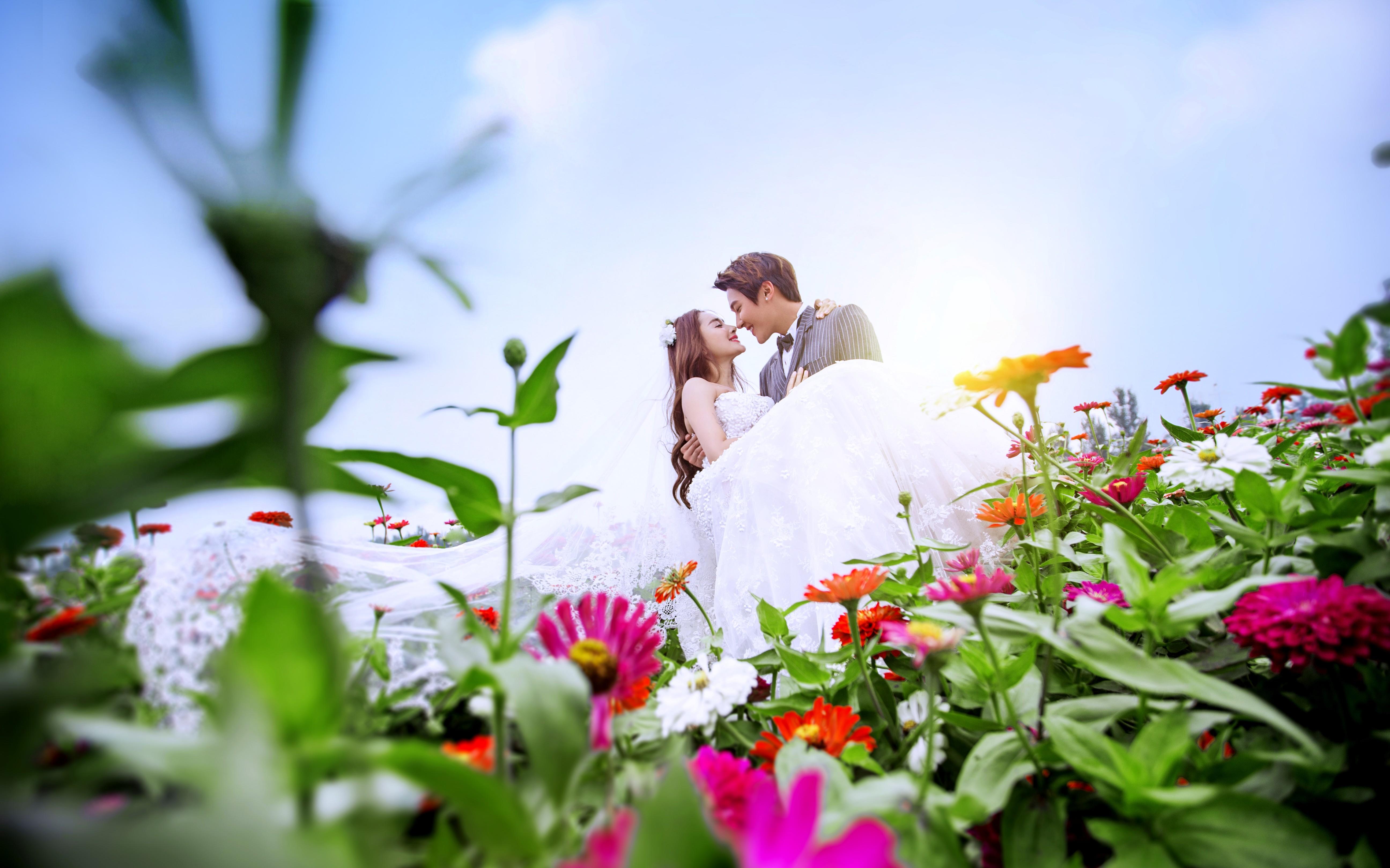 巴黎春天 广州婚纱基地经典套餐5服5造 底片全送