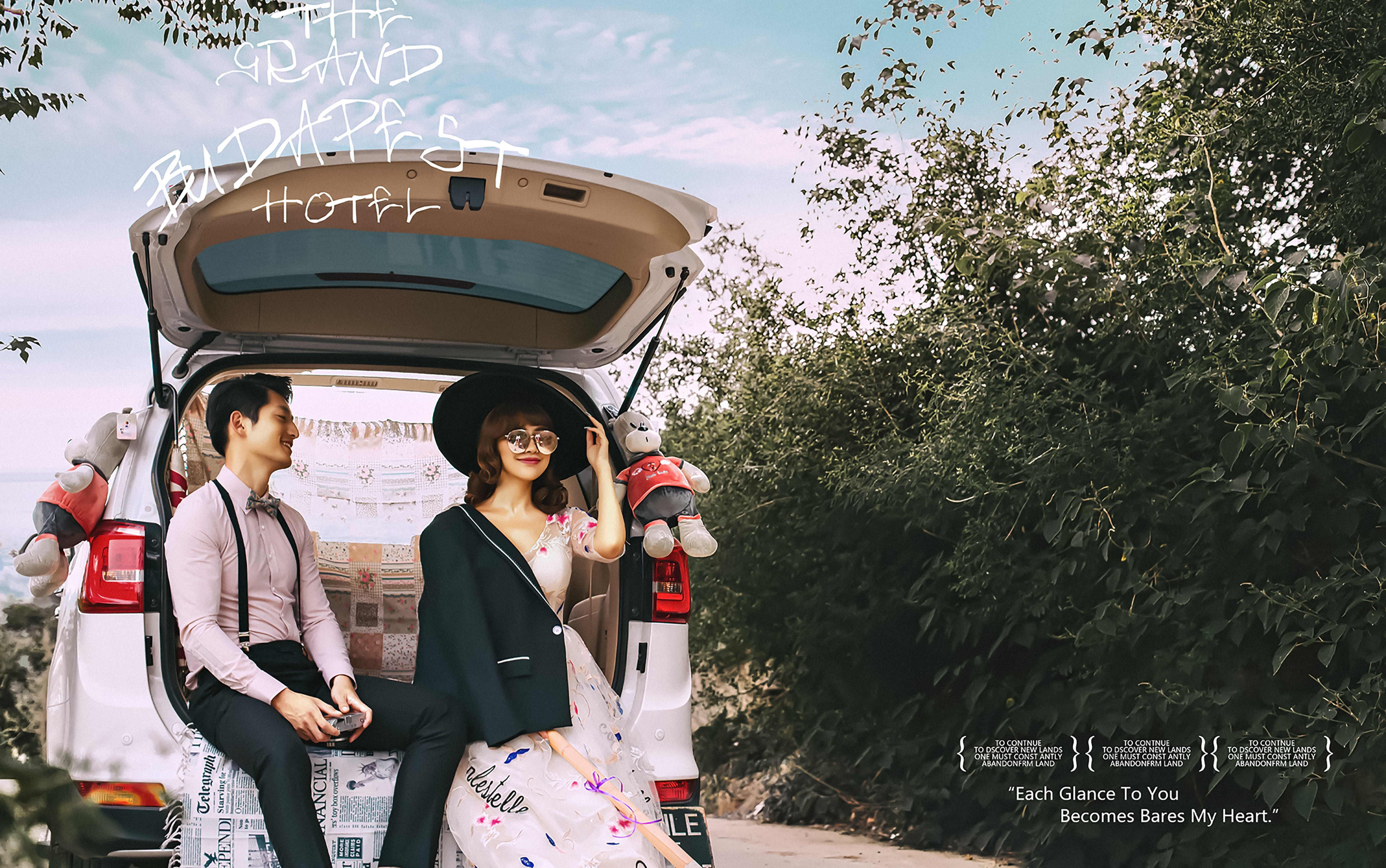 全包夜景+门票+中餐+胸贴+ 车费+全新婚纱