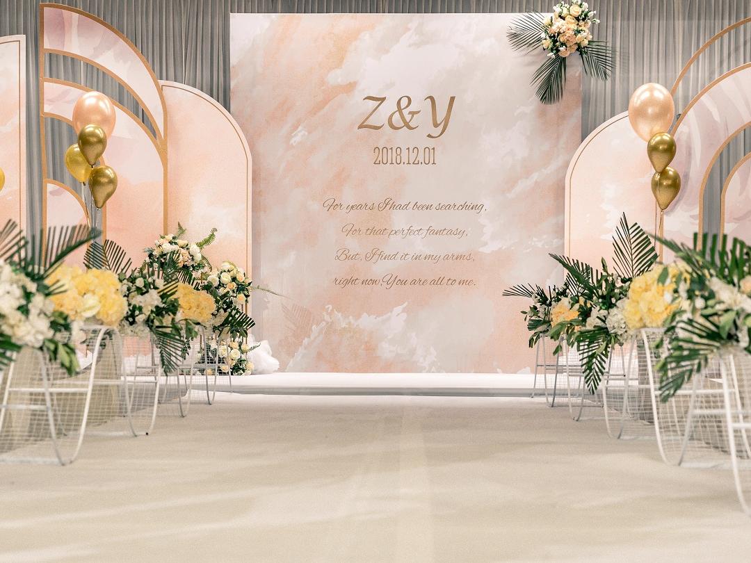 千寻婚礼——《情·悦》香槟色眀场 含四大金刚