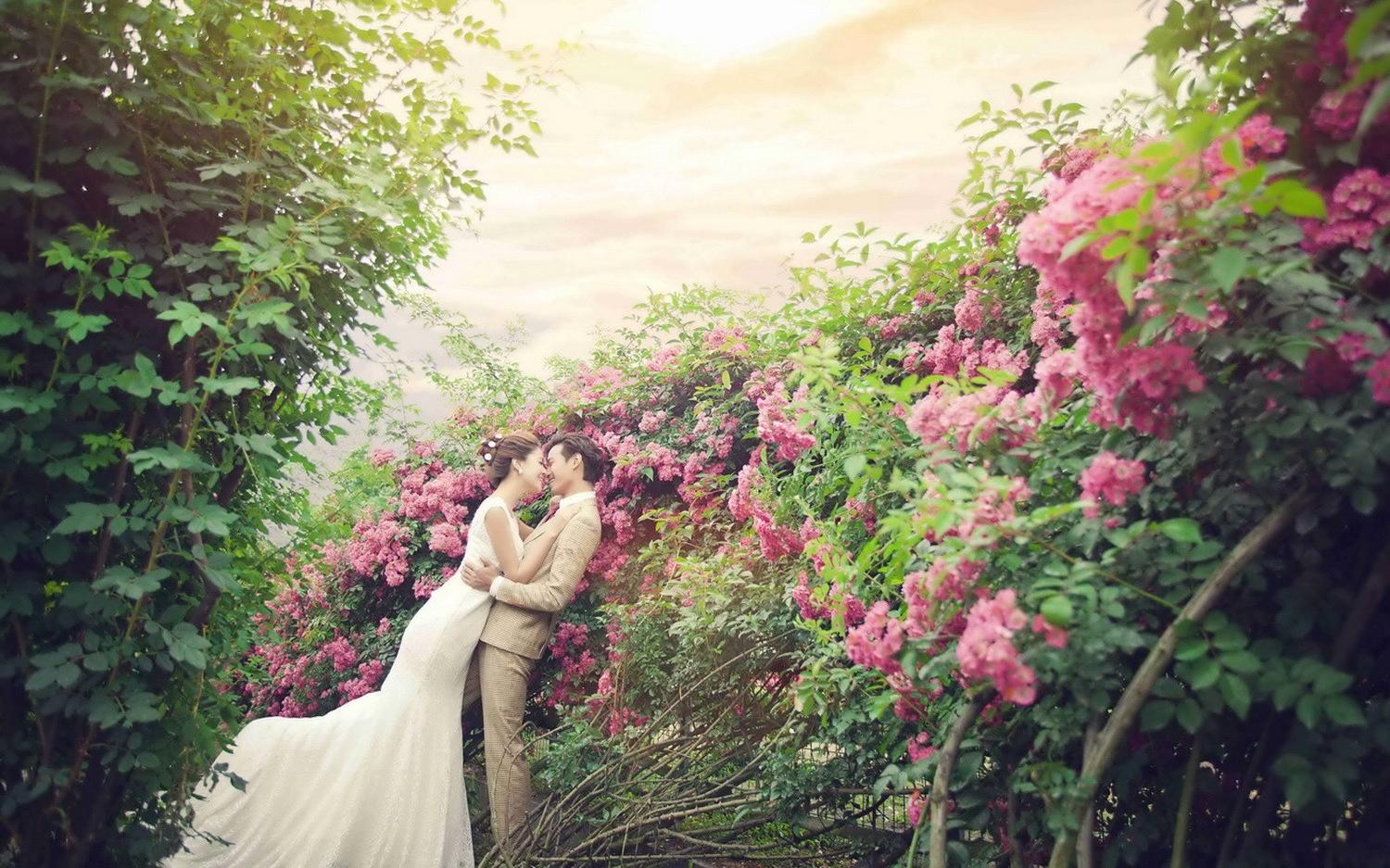 复古情侣写真蜜月成都婚纱照拍摄结婚照团购3899