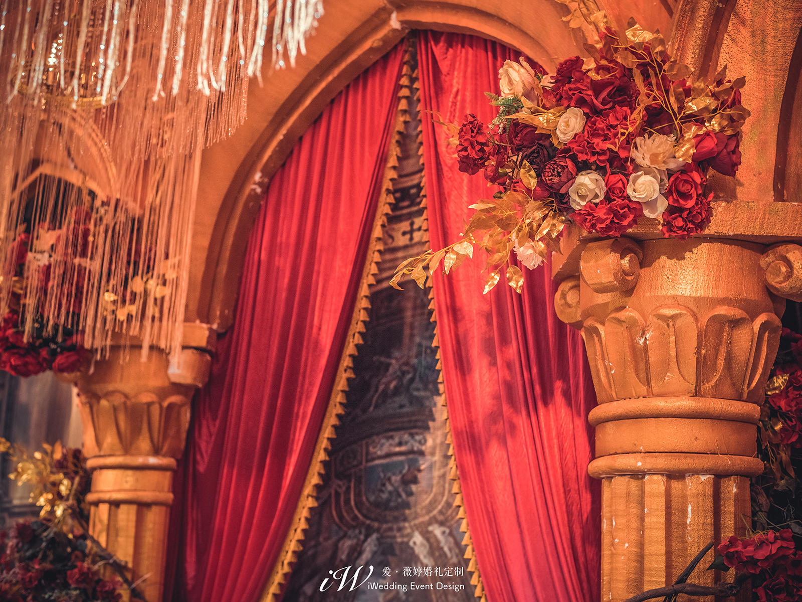 爱薇婷婚礼 | 哥德堡变奏曲 / 红金复古奢华