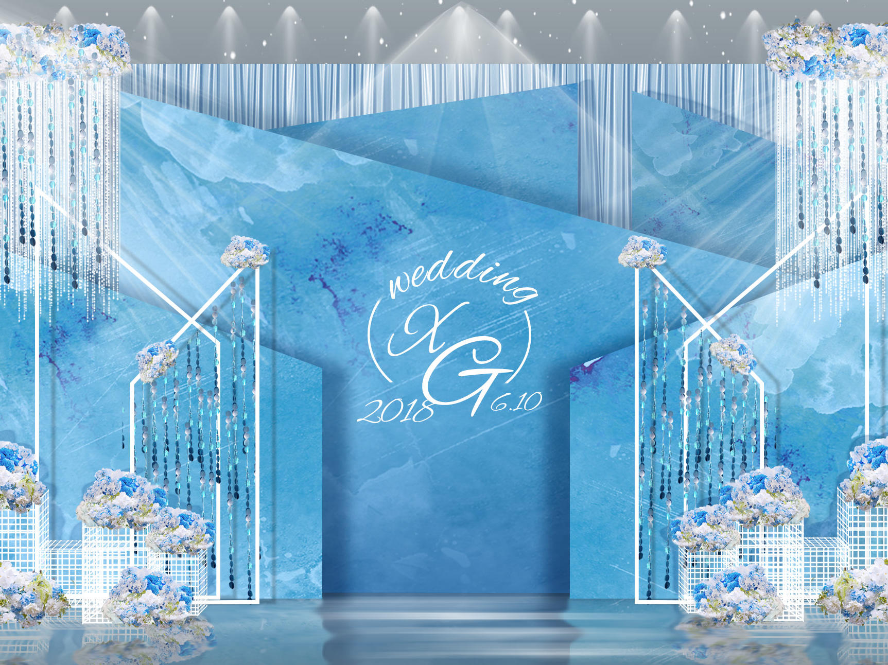 【玖月婚礼策划】蓝色系婚礼