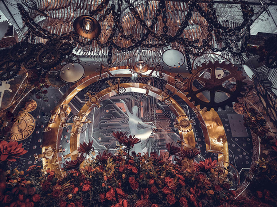 红黑金奢华婚礼 | 年轮