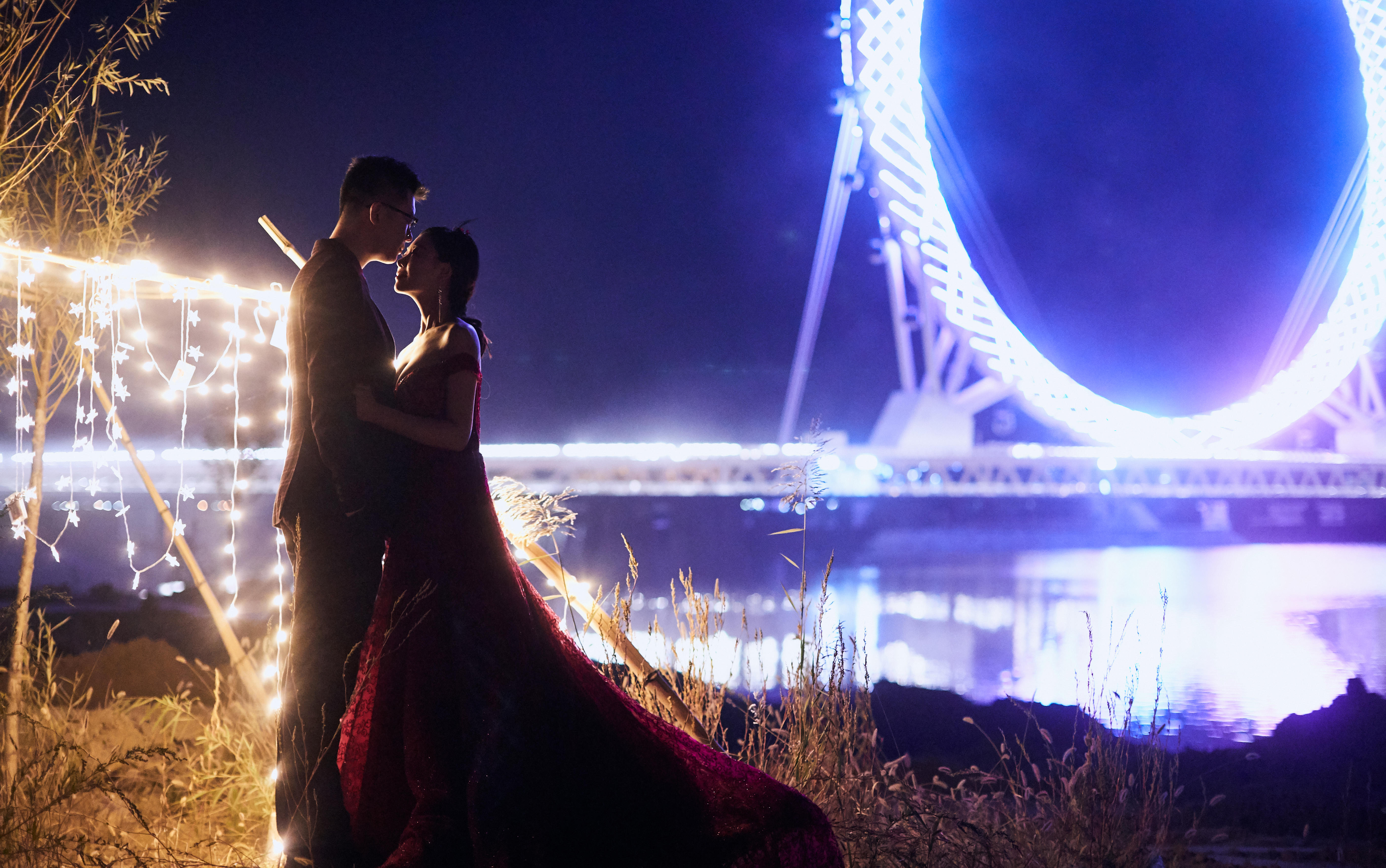 梵渡客片 摩天轮夜景＋北海＋北辰湿地