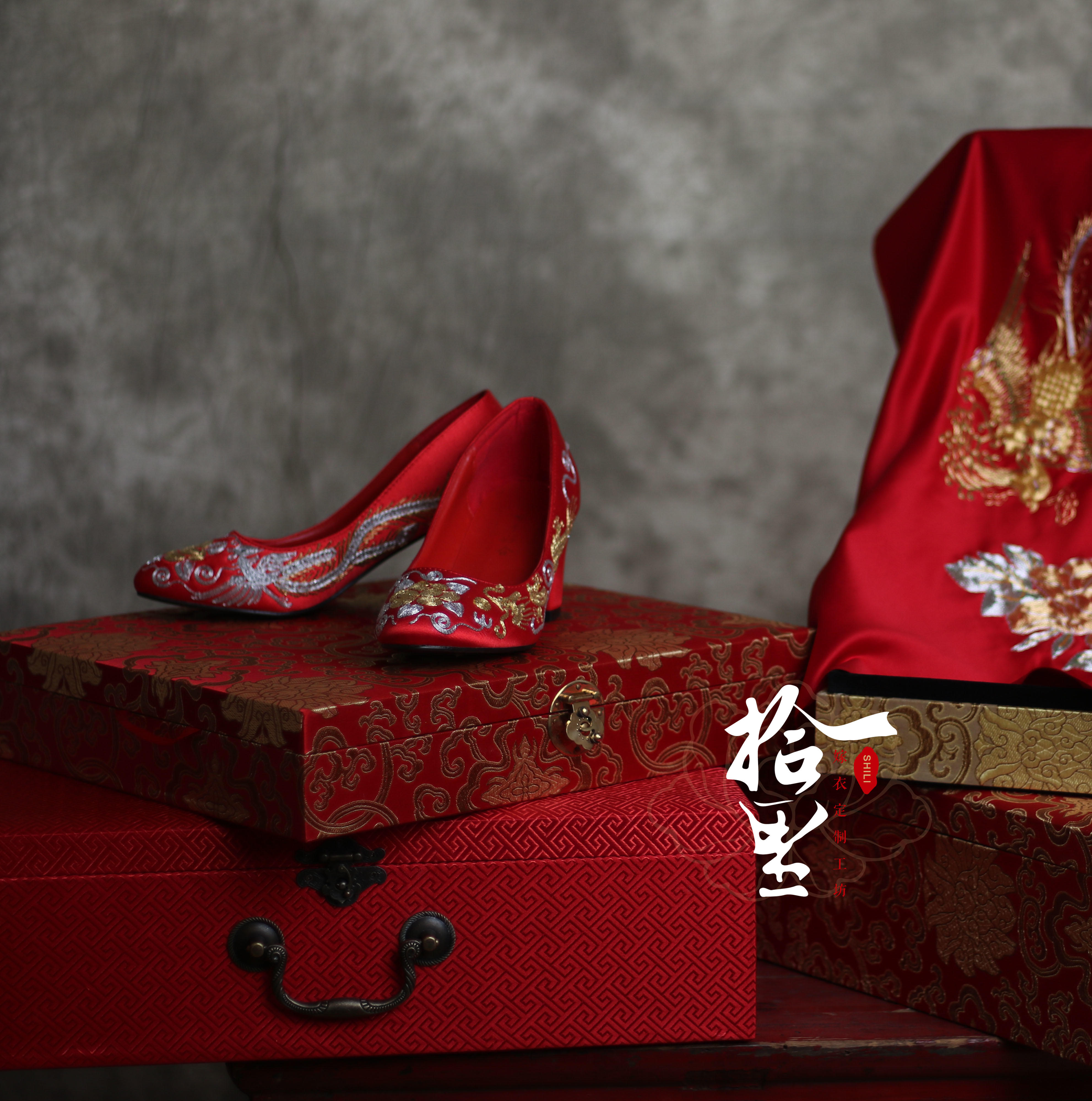 【独家定制】纯手工婚鞋（千层底、刺绣、翘头）