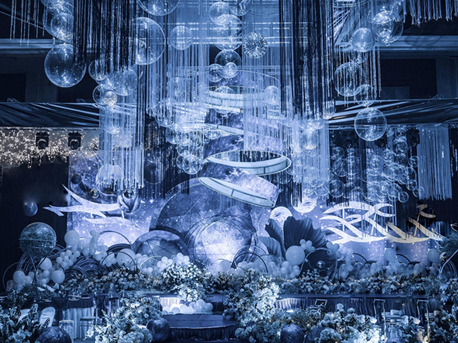 静谧蓝色婚礼 | 邂逅海洋极光