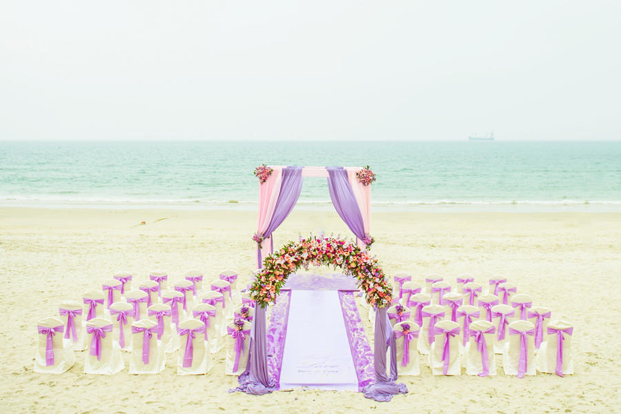 【又庭雍 婚庆作品鉴赏】海边婚礼——承载爱情