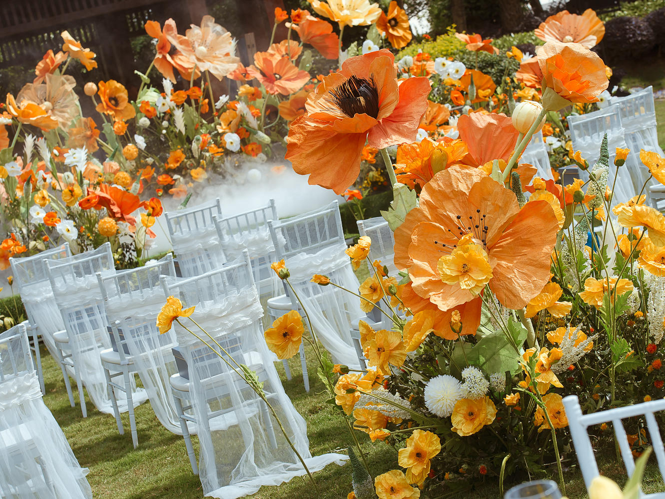 蜜堂 | 自然系橙黄色系户外婚礼（下单送化妆）