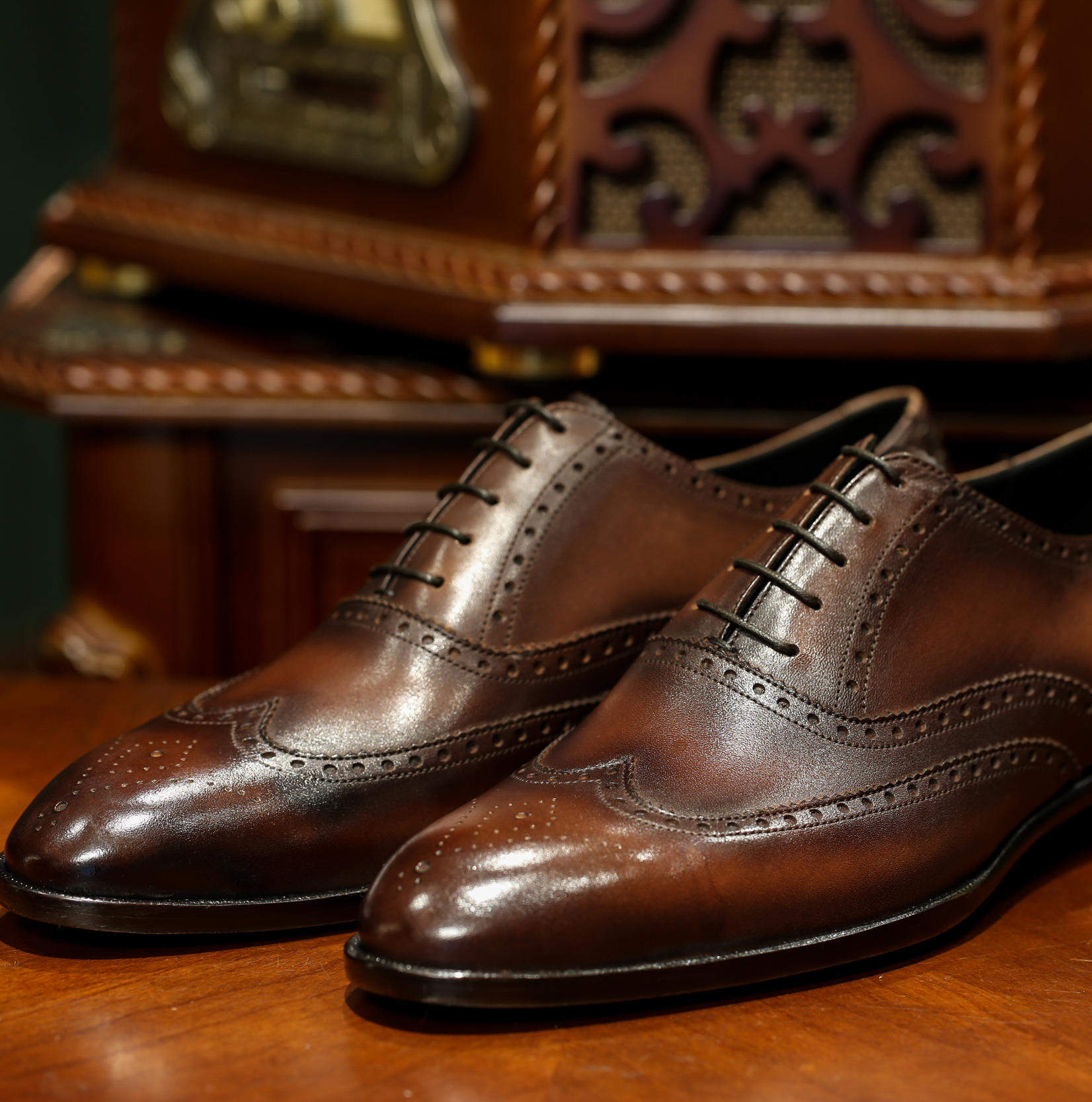 【渔牌鞋匠】欧洲法国小牛皮+意大利真皮大底