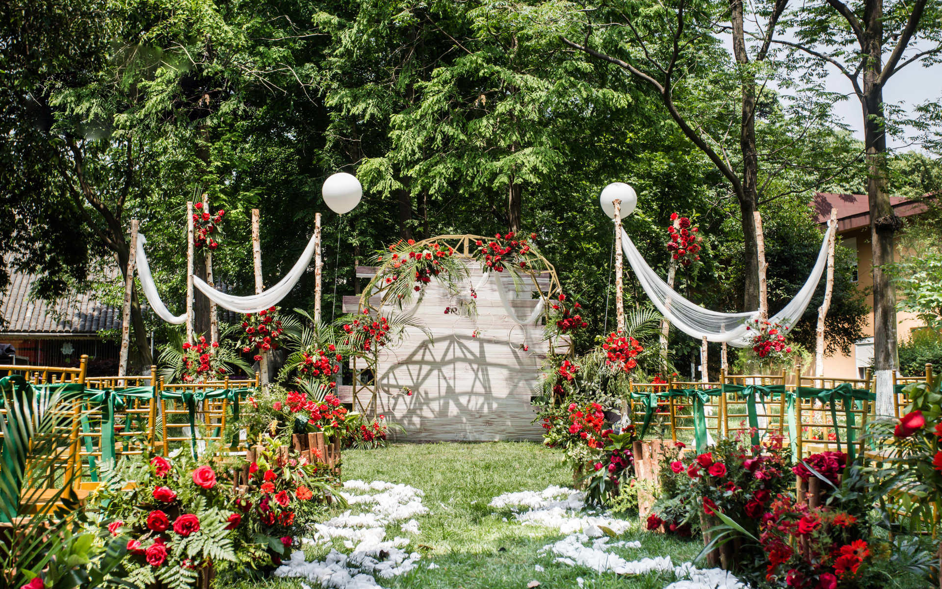 【超值性价比】美式复古精致小型户外婚礼