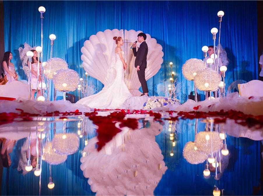  浪漫海洋风系列婚礼布置